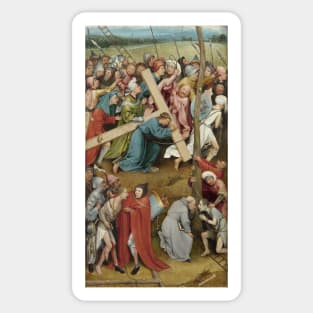 Christ Carrying the Cross, Christ Child - Hieronymus Bosch Sticker